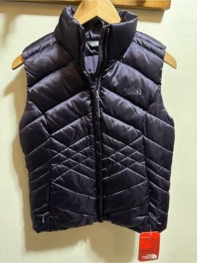 The North Face Puffer Vest in Deep Purple